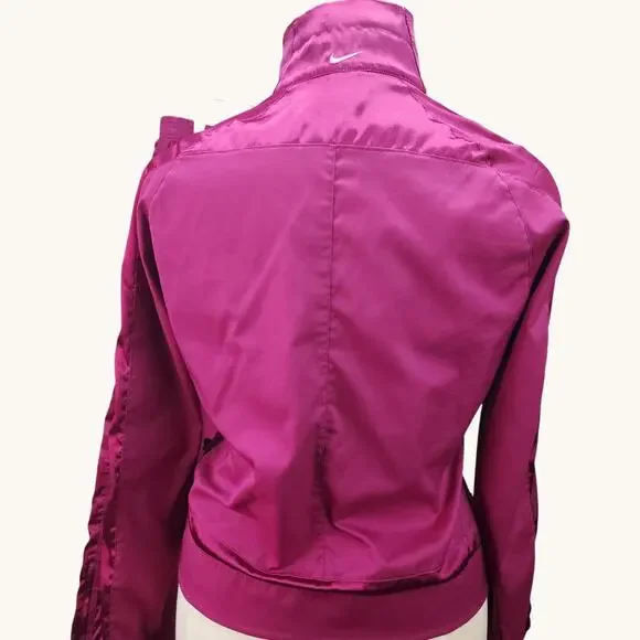 Nike Burgundy Tracksuit Womens Windbreaker XL Jacket + Large Pants Jogging Set - Picture 7 of 16